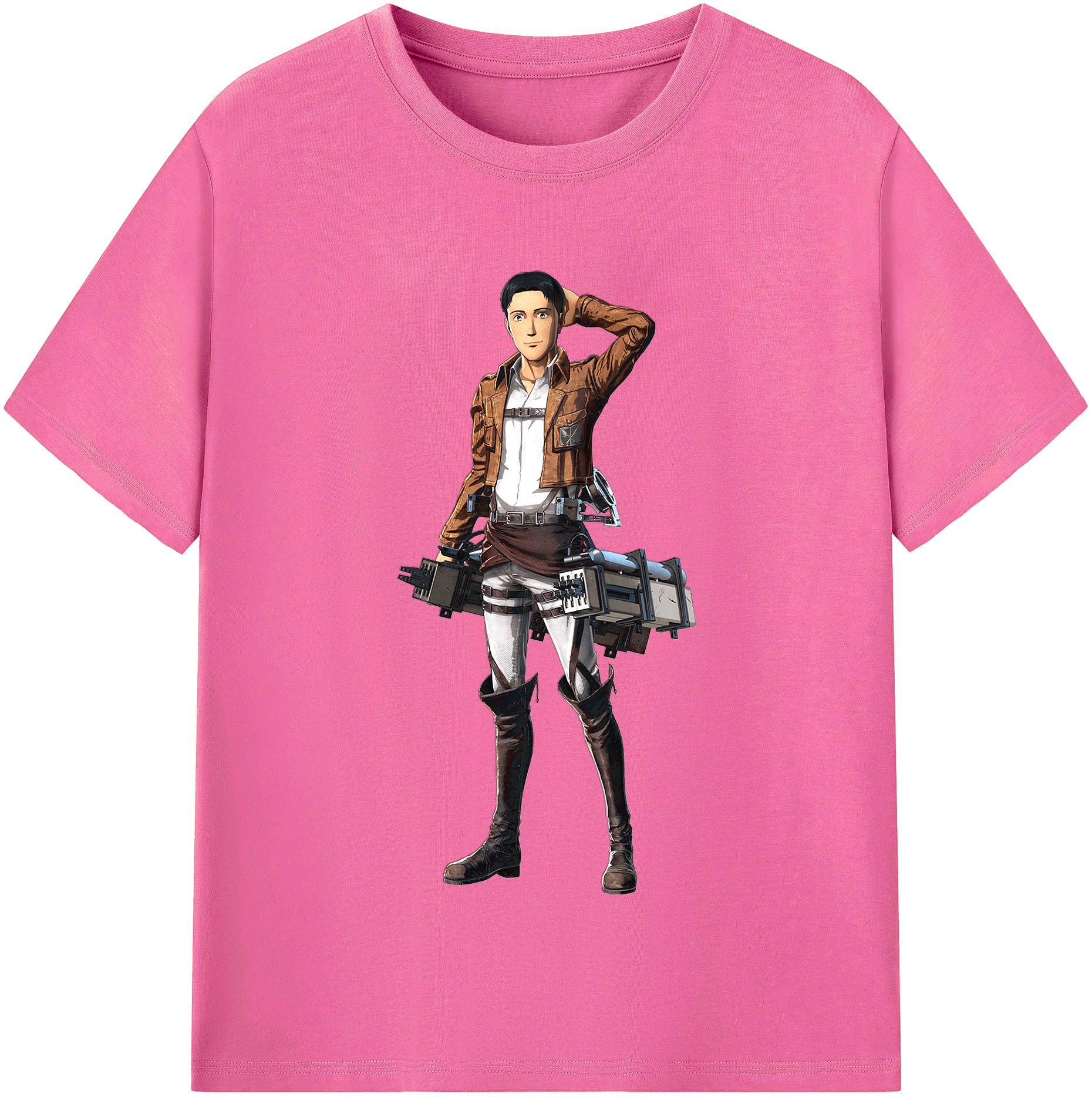（画像用） 進撃の巨人 Attack on Titan レディースカジュアルプリントTシャツ（綿100％）